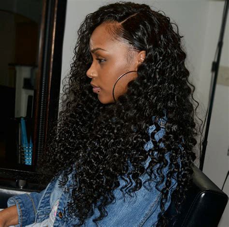 sew in deep wave hairstyle